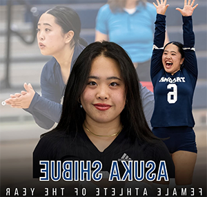 Woman in a black Titan volleyball uniform, Asuka Shibue, Female Athlete of the Year